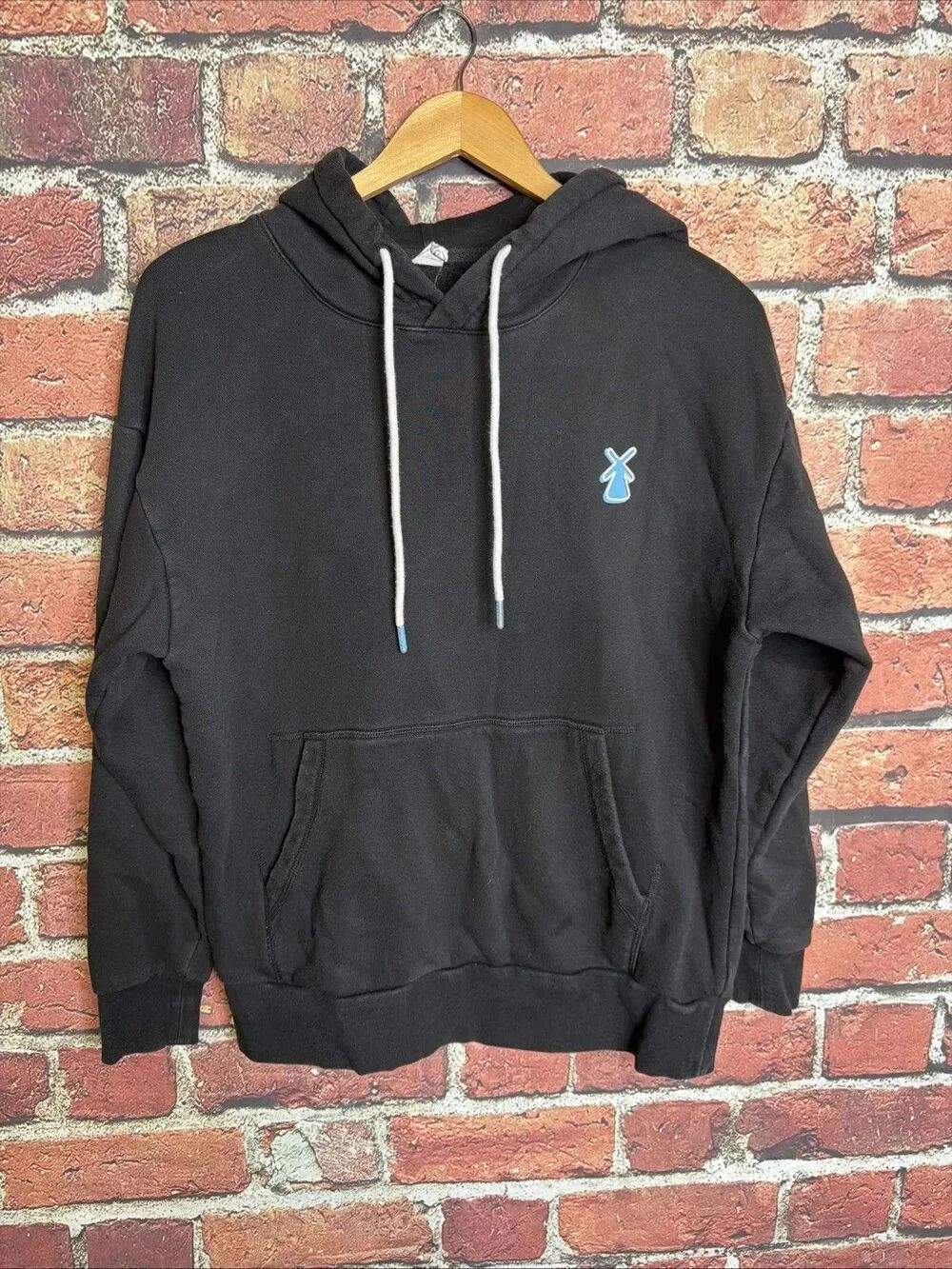 Dutch Bros Coffee Hoodie Small Always Stoked Black Graphic Skateboard Sweatshirt